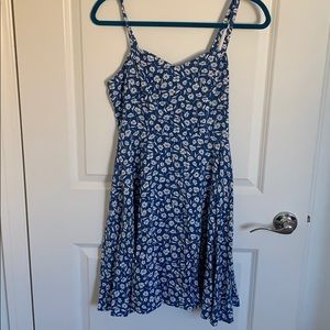 Old Navy Blue Flower Sun Dress